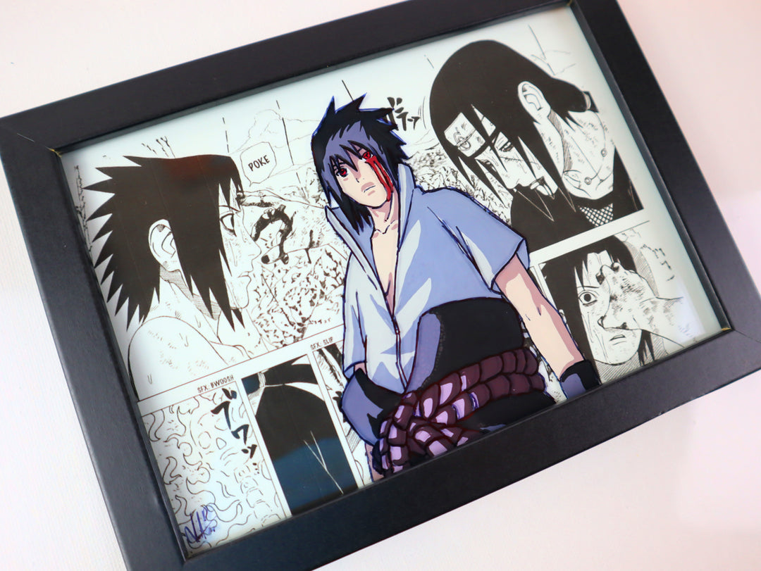 UCHIHA SASUKE Custom Glass Painting