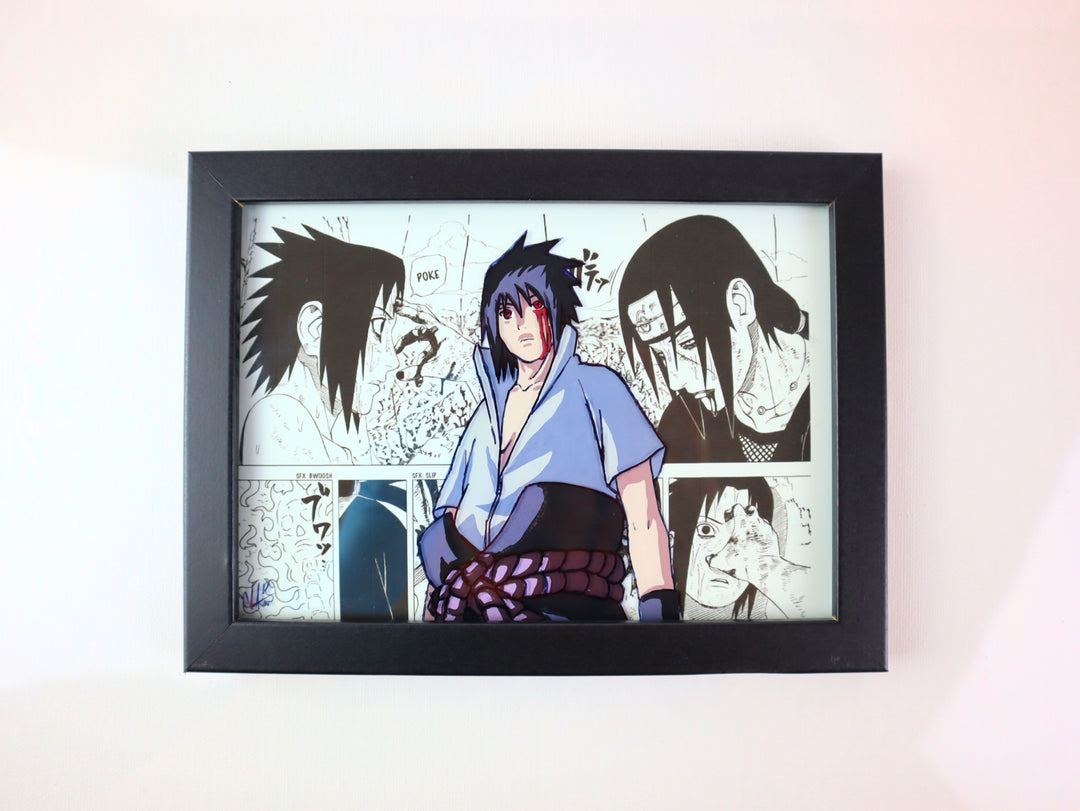 UCHIHA SASUKE Custom Glass Painting