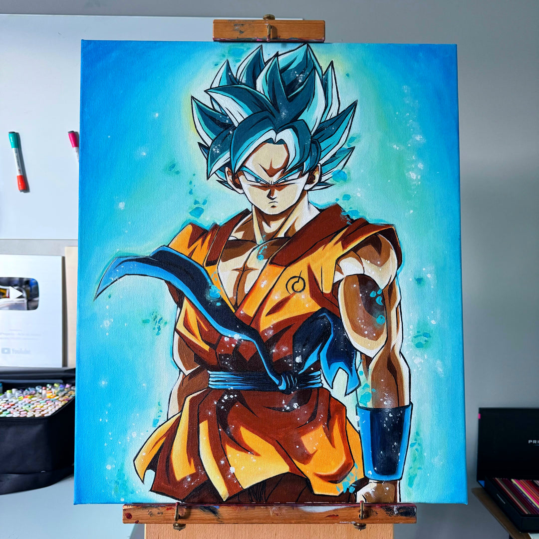 Blue - 20” x 24” Handmade Acrylic Painting