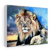 THE LION AND THE LAMB Canvas Gallery Wrap