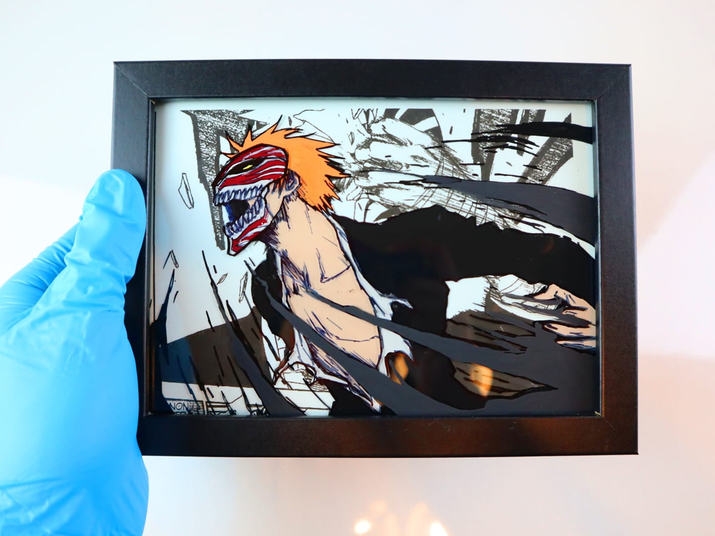 Glass Painting 8x10 Naruto Kakashi Anime Framed | eBay
