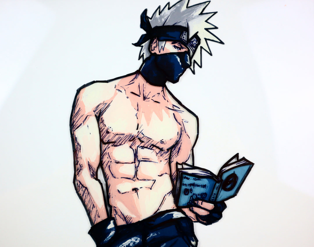Kakashi Sensei Custom Glass Painting