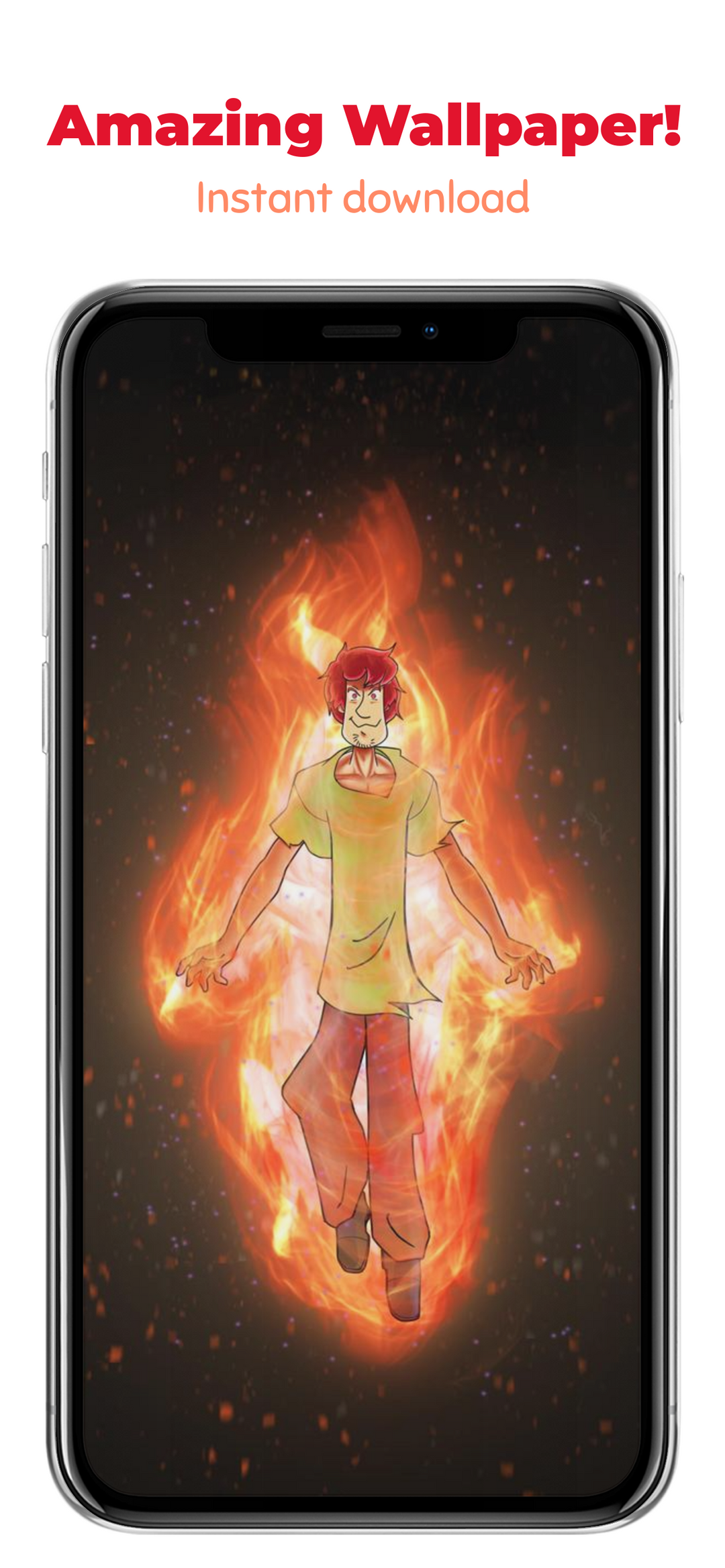 SHAGGY SUPER SAIYAN GOD Wallpaper / Printable Art